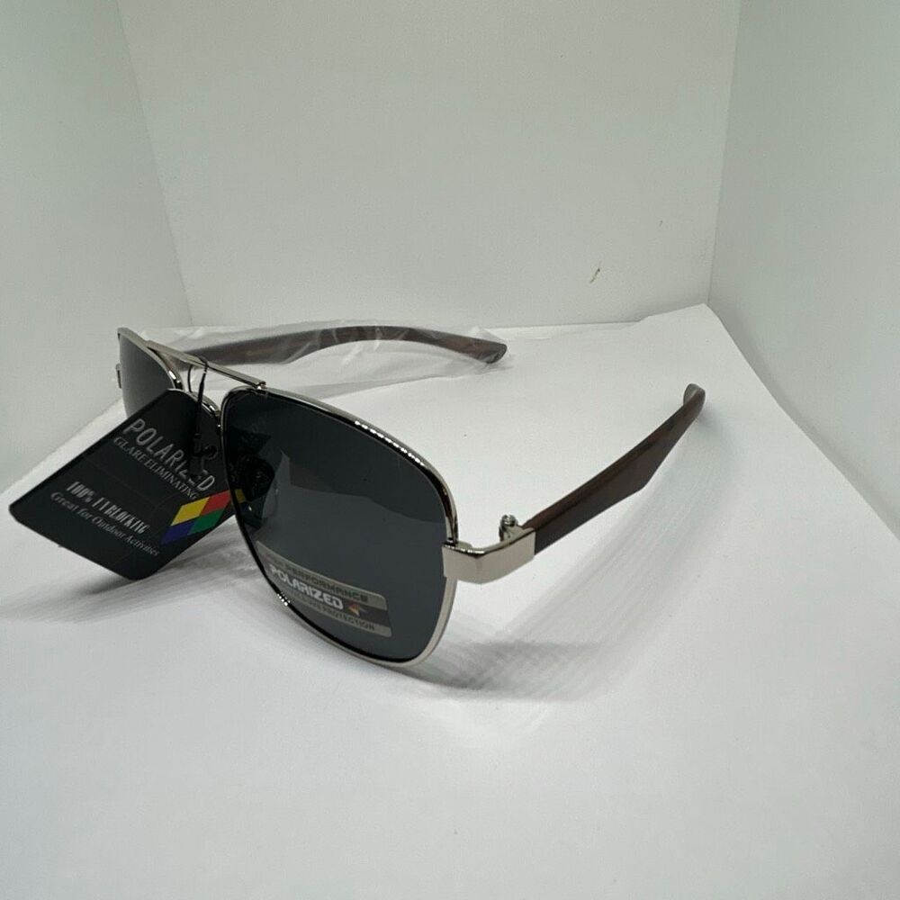 Manhattan Polarized Aviator Sunglasses UV400 – Metal Frame – New